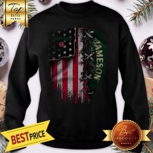 Jameson Irish Whiskey American Flag Independence Day 4th Of July Sweatshirt
