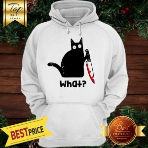 Murderous Cat With Knife Cat What Black Cat Blood Hoodie