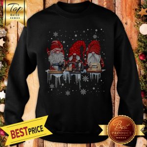 Official Gnome Sewing Machine Christmas Sweatshirt