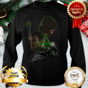 Autographed Stephen Amell Signature Arrow Sweatshirt