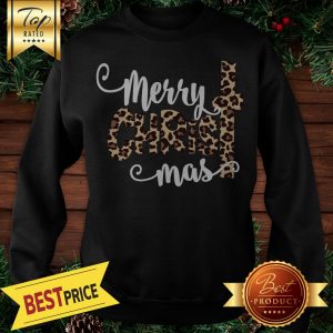 Merry Christmas Leopard Print Sweatshirt