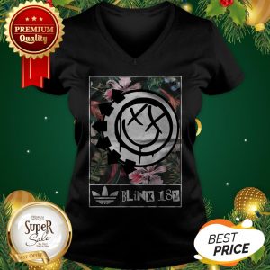 Official Adidas Blink 182 Floral V-neck