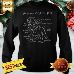 Official Anatomy Of A Pit Bull Sweatshirt