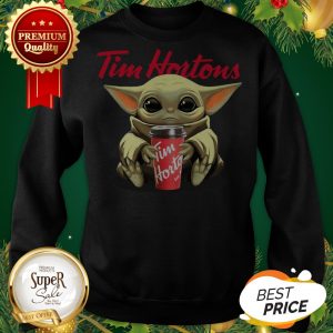 Official Baby Yoda Hug Tim Hortons Sweatshirt