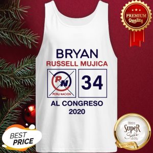Official Hot Bryan Russell Mujica Al Congreso 2020 Tank Top