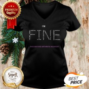 Official I'm Fine Rheumatoid Arthritis Warrior V-neck