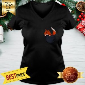 Official Little Fox In Pocket V-neck