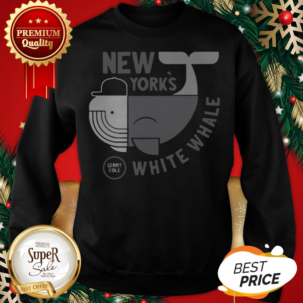 Official New Yorks White Whale Gerrit Cole Sweatshirt Official New Yorks White Whale Gerrit Cole Sweatshirt