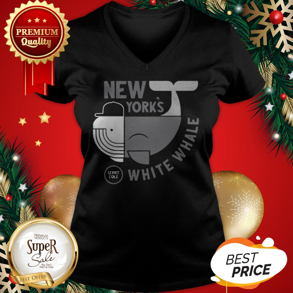 Official New Yorks White Whale Gerrit Cole V-neck Official New Yorks White Whale Gerrit Cole V-neck