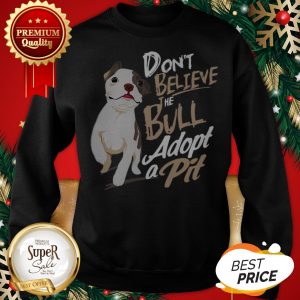 Pitbull Don't Believe The Bull Adopt A Pit Sweatshirt