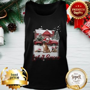Santa Boxer Let It Snow Christmas Tank Top