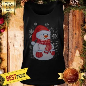 Snowman Santa Merry Christmas Tank Top