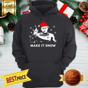 Star Trek Santa Make It Snow Christmas Hoodie