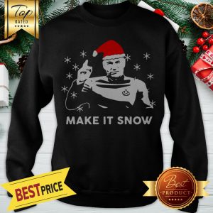 Star Trek Santa Make It Snow Christmas Sweatshirt