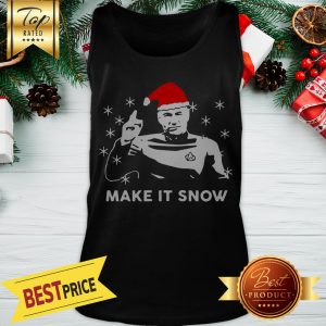 Star Trek Santa Make It Snow Christmas Tank Top
