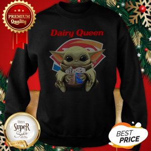 Star Wars Baby Yoda Hug Dairy Queen Mandalorian Sweatshirt