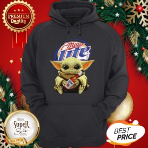 Star Wars Baby Yoda Hug Miller Lite Beer Mandalorian Hoodie