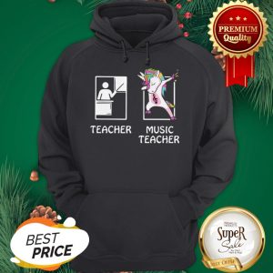 Teacher Unicorn Music Teacher Hoodie