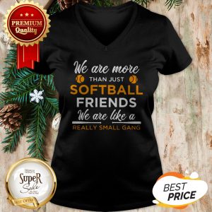 We Are More Than Just Softball Friends Really Small Gang V-neck
