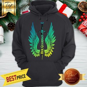 Wings Her Guardian Sword Cross Hoodie