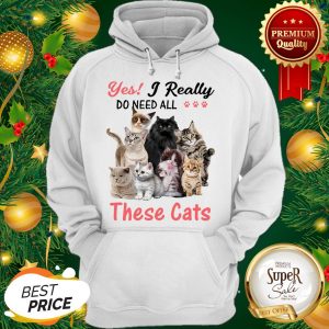 Yes I Really Do Need All These Cats Grumpy Maine Coon Hoodie