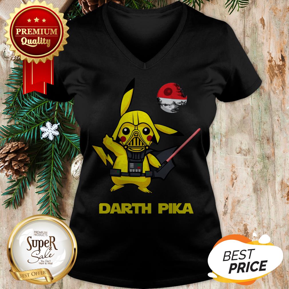 Pikachu Darth Pika Death Star Wars Darth Vader V-neck Pikachu Darth Pika Death Star Wars Darth Vader V-neck