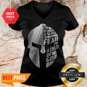 Spartan I’m No Longer A Slave To Fear I’m A Child Of God V-neck