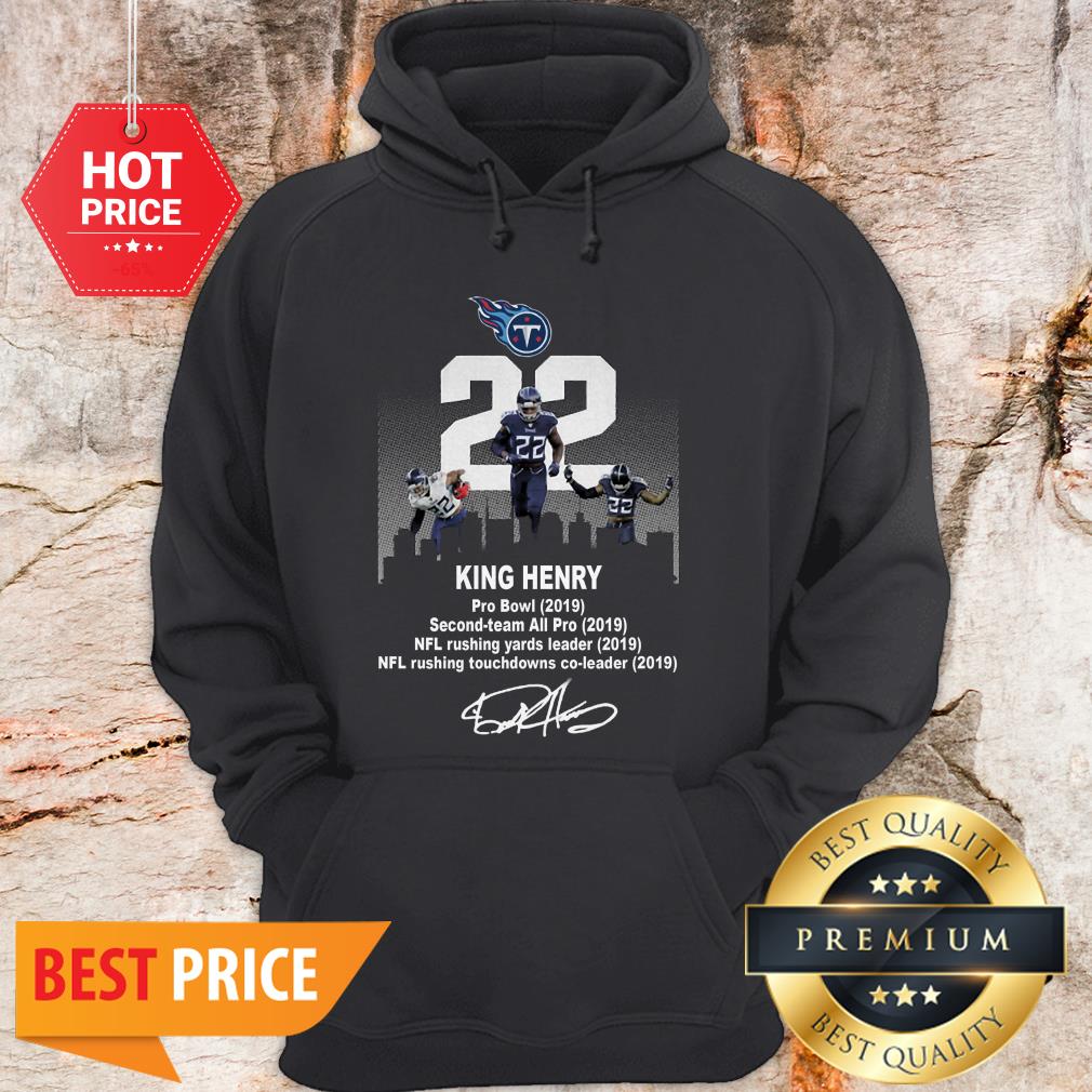 Tennessee Titans King Henry Pro Bowl 2019 Second Team Signature Hoodie Tennessee Titans King Henry Pro Bowl 2019 Second Team Signature Hoodie
