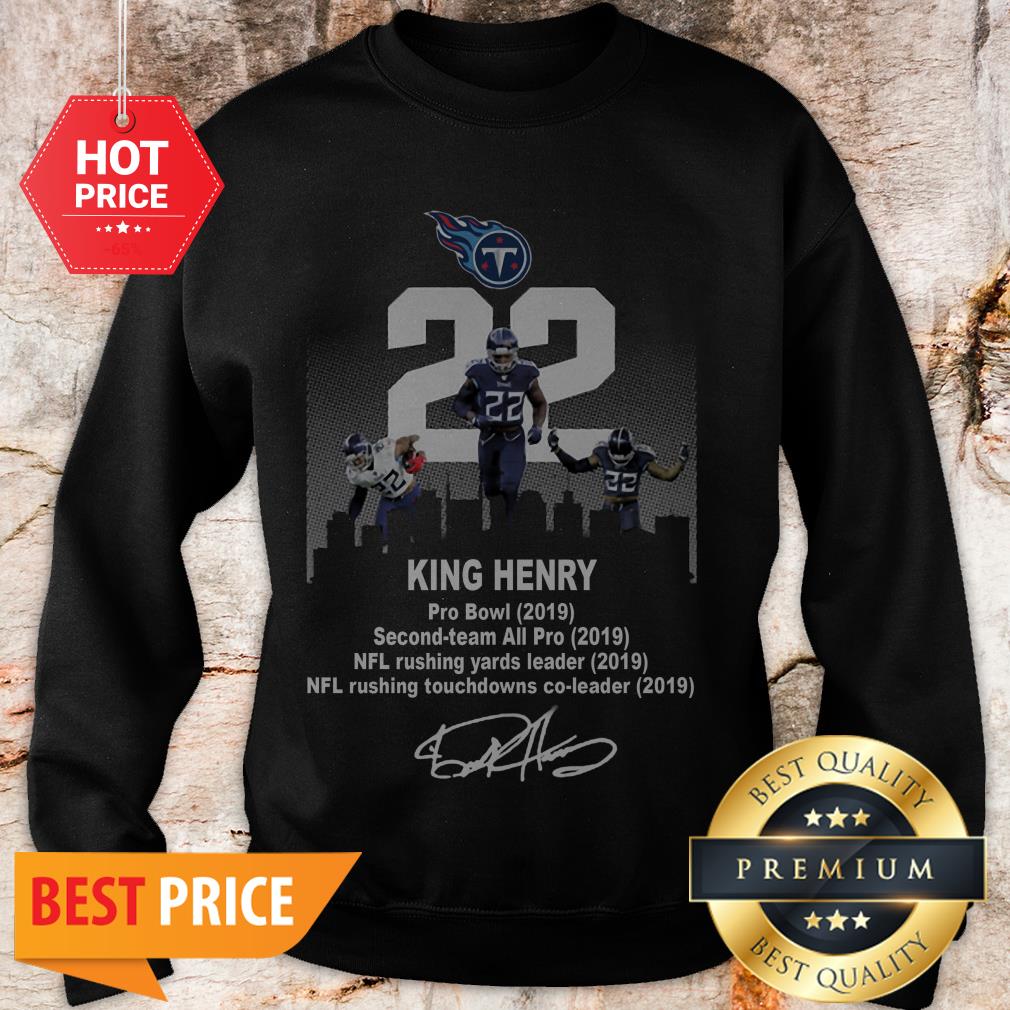 Tennessee Titans King Henry Pro Bowl 2019 Second Team Signature Sweatshirt Tennessee Titans King Henry Pro Bowl 2019 Second Team Signature Sweatshirt
