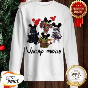 Vacay Mode Baby Yoda Darth Vader Boba Frick Stormtrooper Sweatshirt