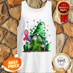 Nice Gnome Shamrock Breast Cancer Awareness Irish St. Patrick’s Day Tank Top