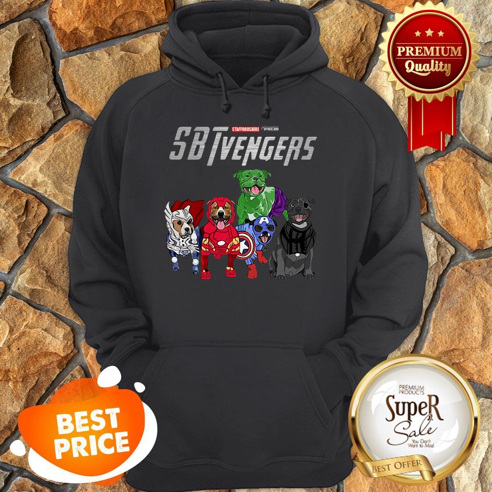 Nice Staffordshire Bull Terrier SBTvengers Avengers Endgame Hoodie Nice Staffordshire Bull Terrier SBTvengers Avengers Endgame Hoodie