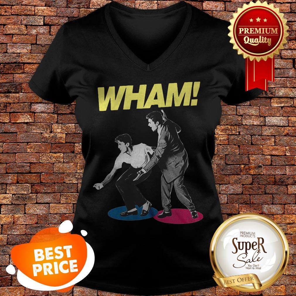 Nice Andrew Ridgeley And George Michael Wham V-neck Nice Andrew Ridgeley And George Michael Wham V-neck