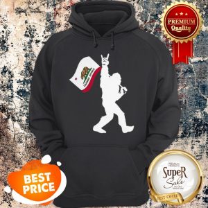 Nice Bigfoot Rock And Roll California Republic Hoodie