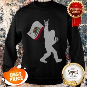 Nice Bigfoot Rock And Roll California Republic Sweatshirt