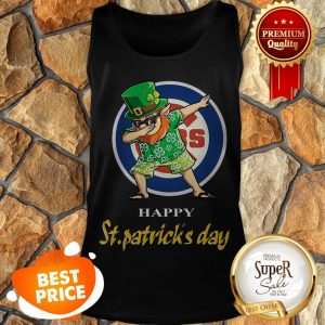 Nice Dabbing Leprechaun Chicago Cubs Happy St. Patrick’s Day Tank Top