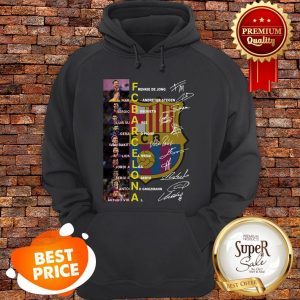 Nice FC Barcelona Logo Signatures Lionel Messi Hoodie