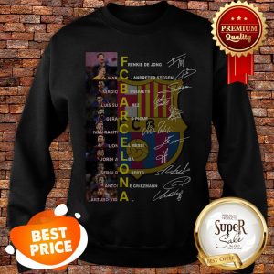 Nice FC Barcelona Logo Signatures Lionel Messi Sweatshirt