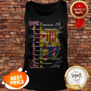 Nice FC Barcelona Logo Signatures Lionel Messi Tank Top