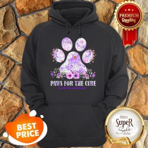 Nice Flower Paws For The Cure Alzheimer Awareness Hoodie