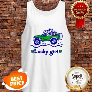 Nice Jeep Car Lucky Girl St. Patrick’s Day Tank Top