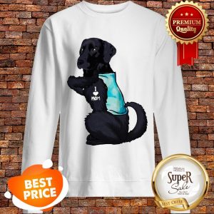 Nice Labrador Retriever Black Tattoo I Love Mom Sweatshirt