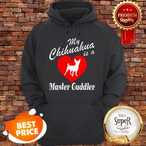 Nice Love My Chihuahua Is A Master Guddler Heart Hoodie