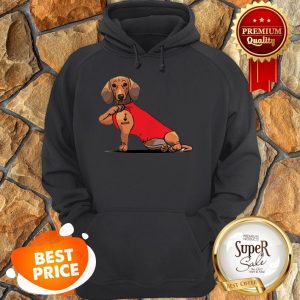 Official Tattoos Dachshund I Love Mom Hoodie