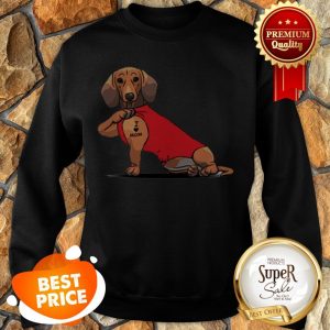 Official Tattoos Dachshund I Love Mom Sweatshirt