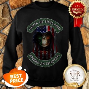 Skull Sons Of Ireland American Chapter St. Patrick’s Day Sweatshirt