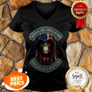 Skull Sons Of Ireland American Chapter St. Patrick’s Day V-neck