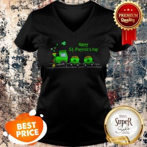 Nice Irish St Patricks Day Holiday Train Boys & Girls V-neck
