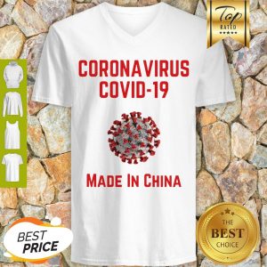 Awesome CORONAVIRUS COVID 19 Made In China V-neck