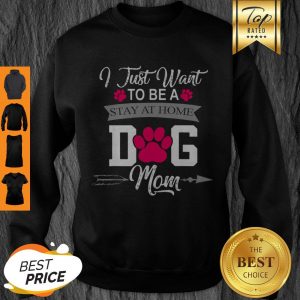 Awesome I Just Want To Be A Stay At Home Dog Mom Mothers Day Sweatshirt